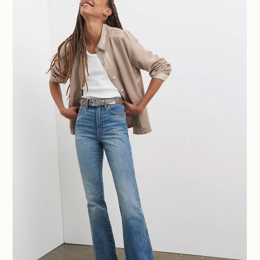 Anthropologie Current Air Blouson chemise chatoyant